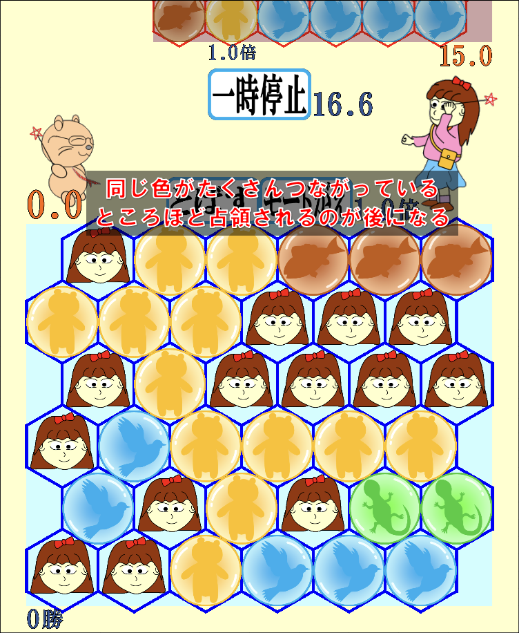 細かいルール(占領されるマスの優先度)
