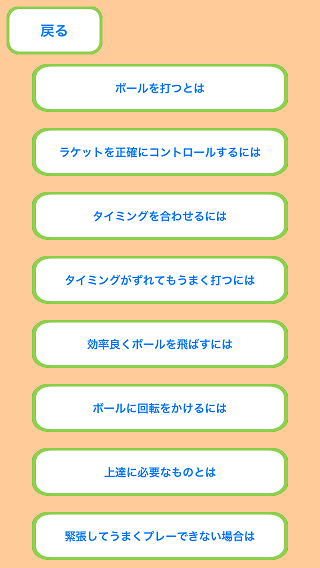 テニス上達の理論を考えてみよう、画面