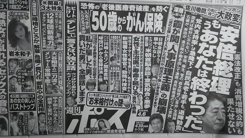 週刊ポスト 広告 政治