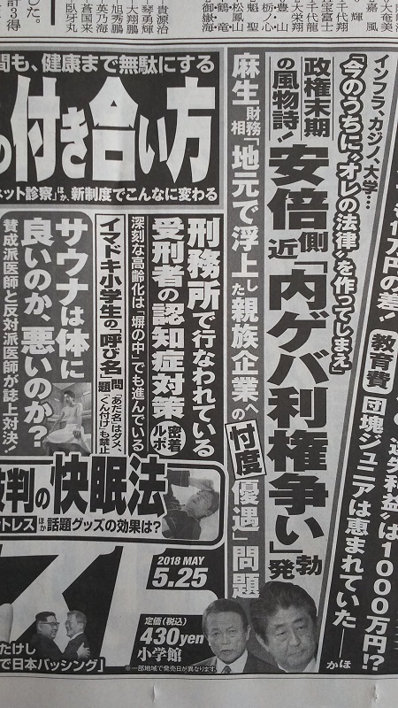 週刊ポスト 広告 政治