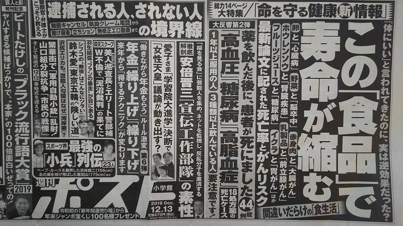 週刊ポスト 広告 政治