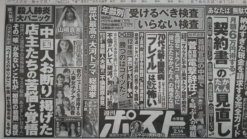週刊ポスト 広告 政治