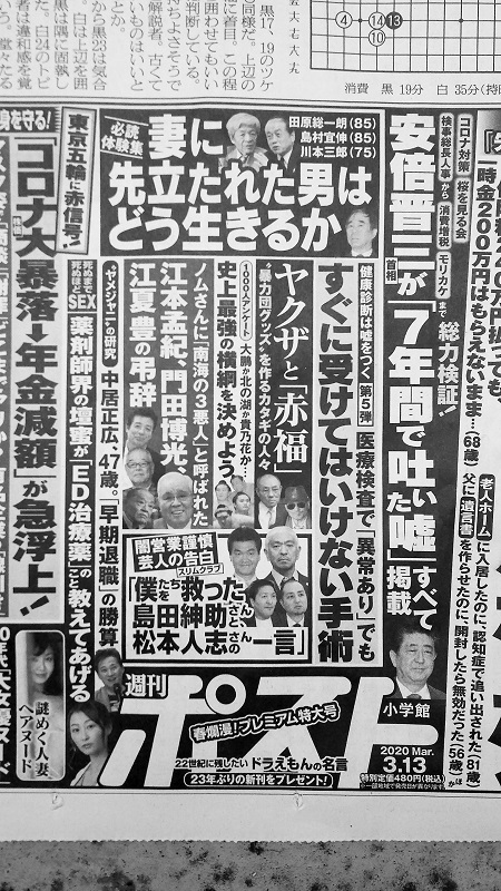 週刊ポスト 広告 政治
