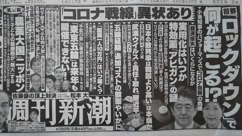 週刊新潮 広告 政治