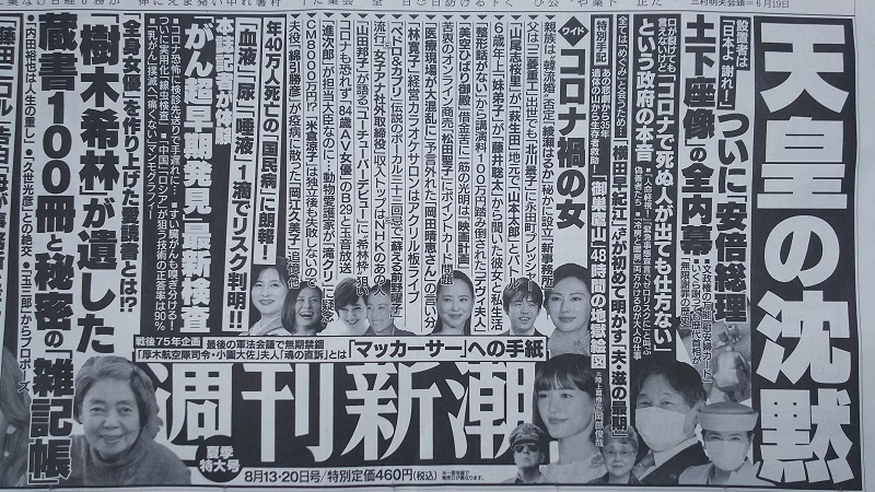 週刊新潮 広告 政治