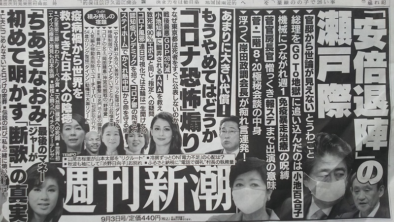 週刊新潮 広告 政治