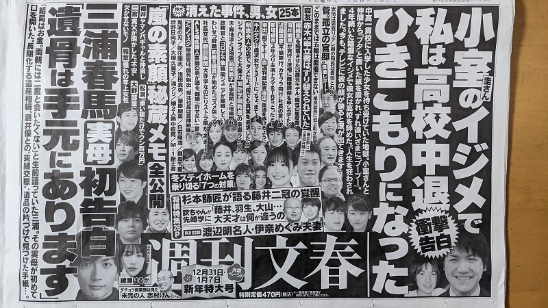週刊文春 広告 政治