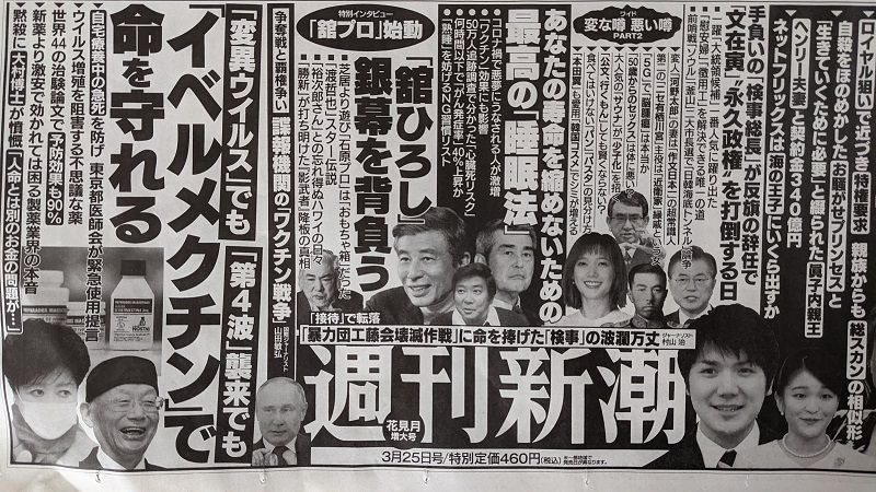 週刊新潮 広告 政治