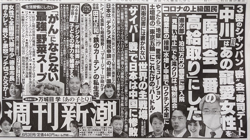 週刊新潮 広告 政治