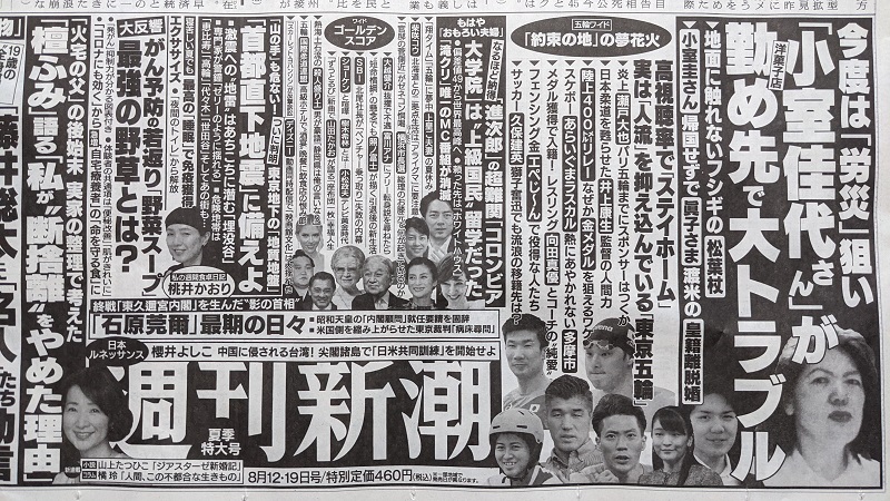 週刊新潮 広告 政治