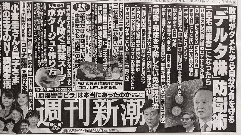 週刊新潮 広告 政治