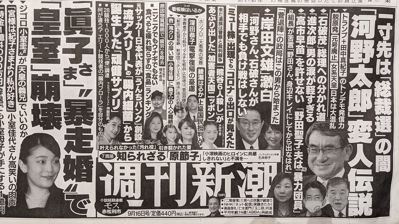 週刊新潮 広告 政治