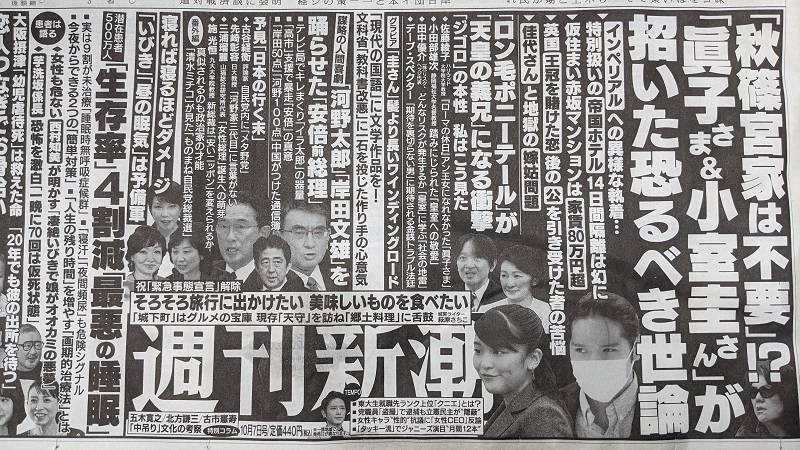 週刊新潮 広告 政治