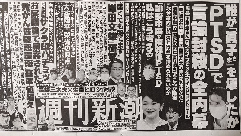 週刊新潮 広告 政治