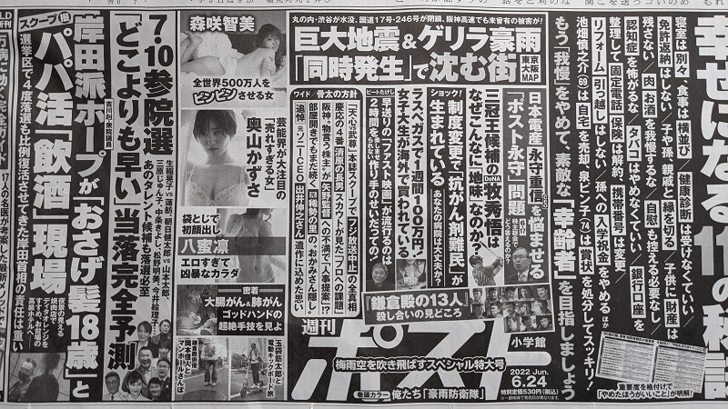 週刊ポスト 広告 政治