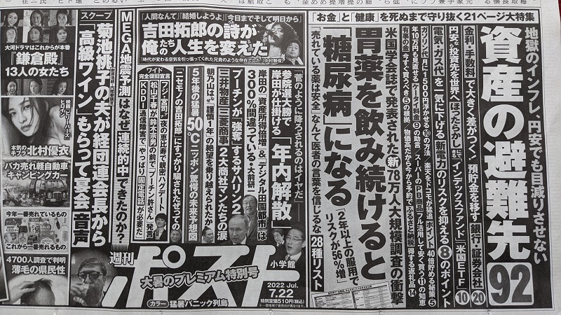 週刊ポスト 広告 政治