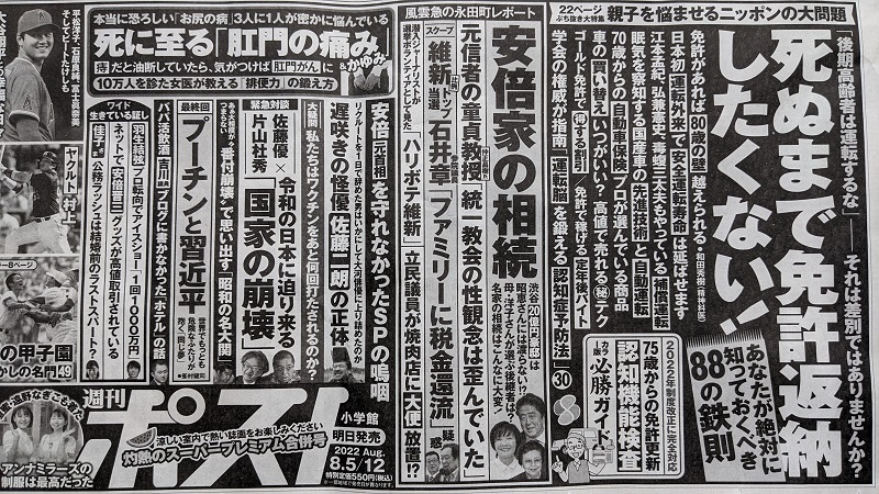 週刊ポスト 広告 政治