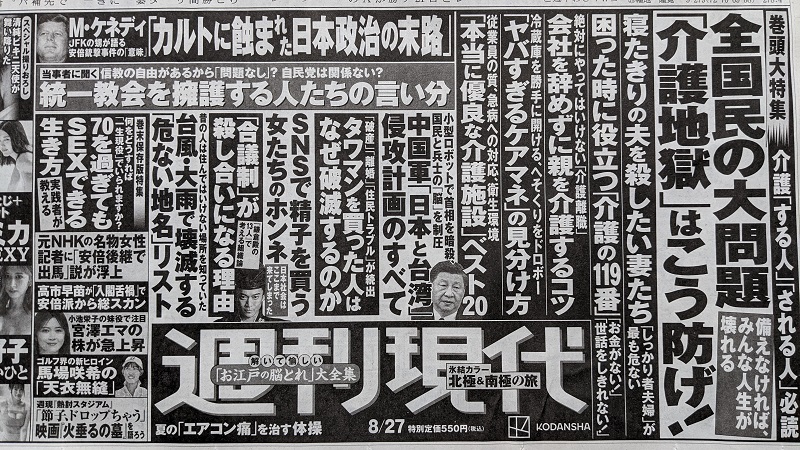 週刊現代 広告 政治