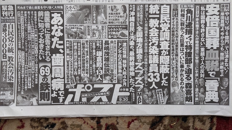 週刊ポスト 広告 政治