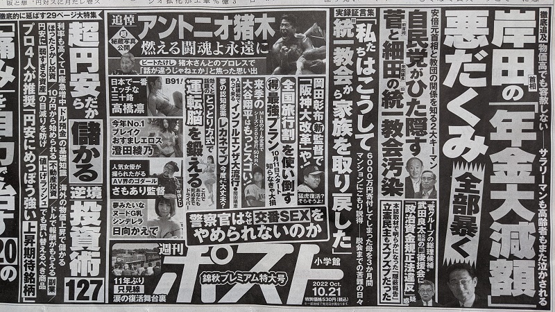 週刊ポスト 広告 政治