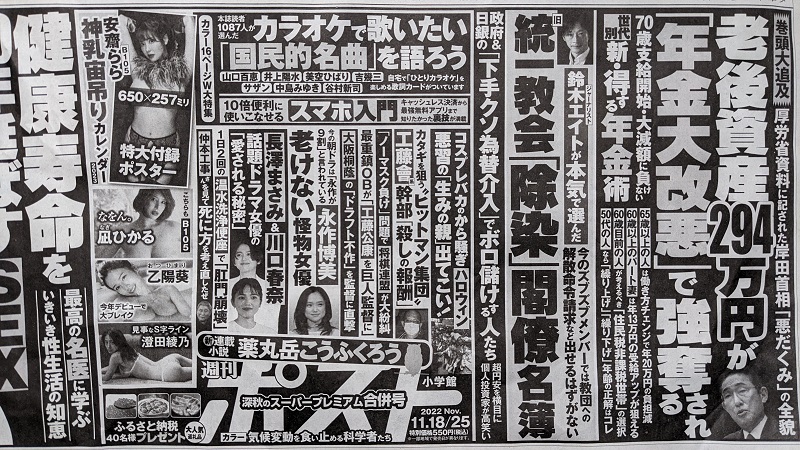 週刊ポスト 広告 政治