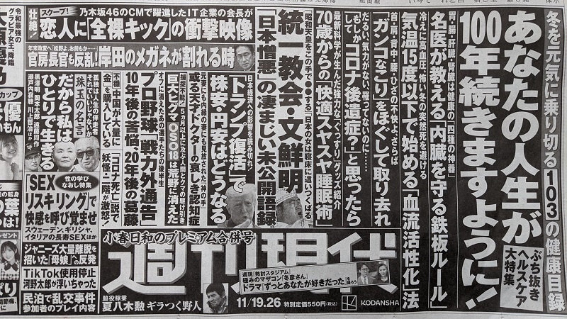 週刊現代 広告 政治