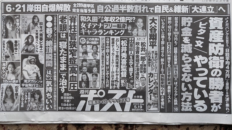 週刊ポスト 広告 政治