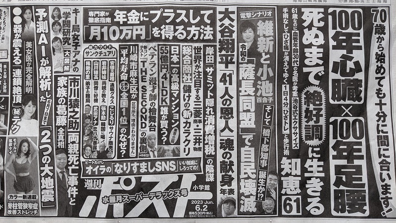 週刊ポスト 広告 政治