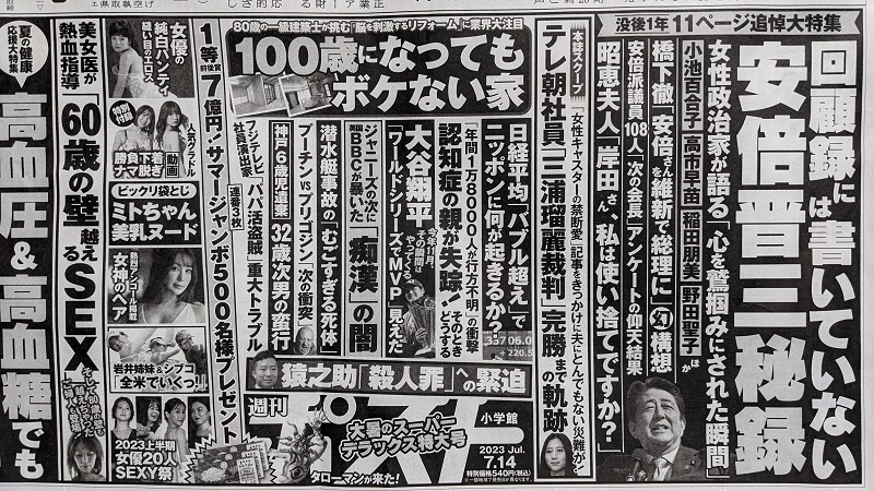 週刊ポスト 広告 政治
