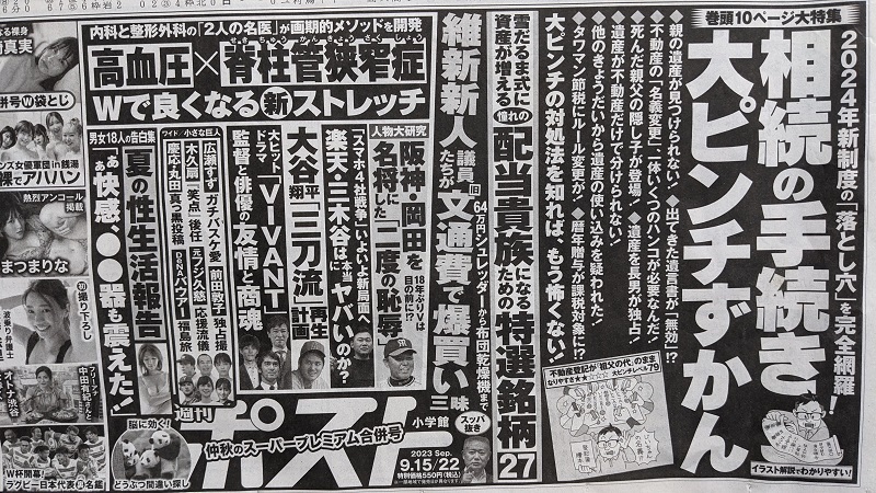 週刊ポスト 広告 政治