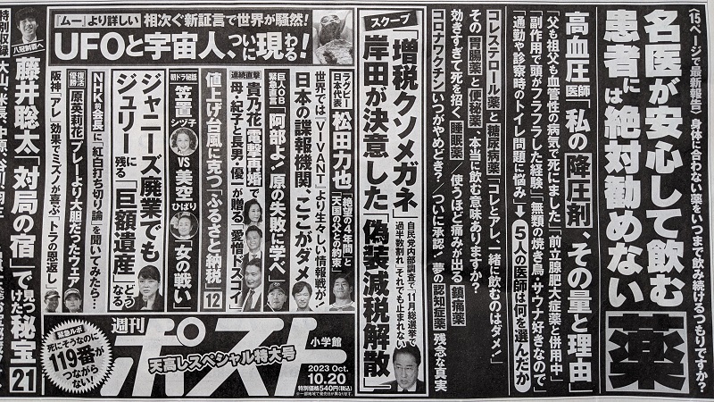 週刊ポスト 広告 政治