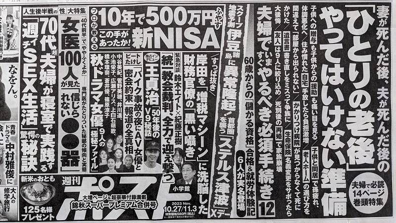 週刊ポスト 広告 政治