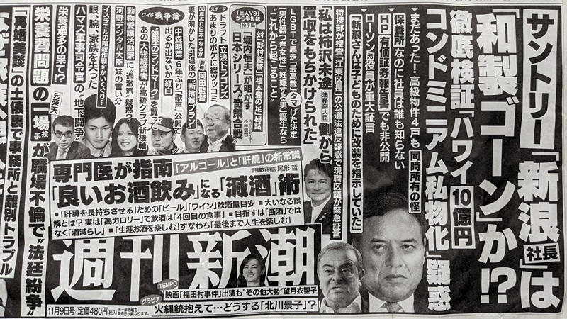 週刊新潮 広告 政治