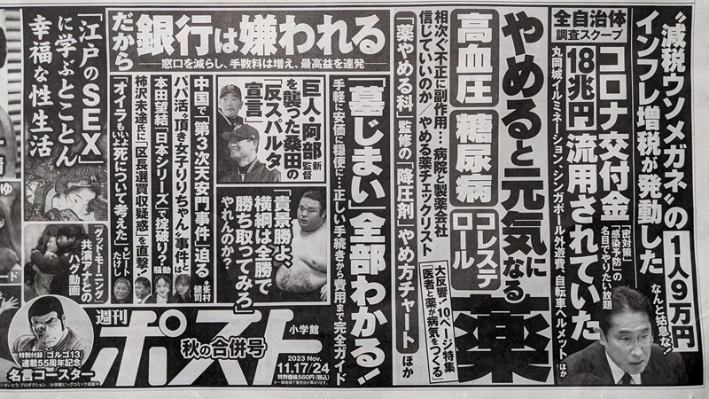 週刊ポスト 広告 政治