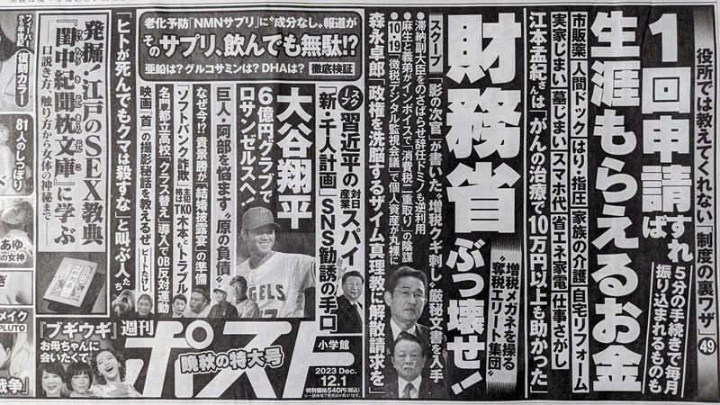 週刊ポスト 広告 政治
