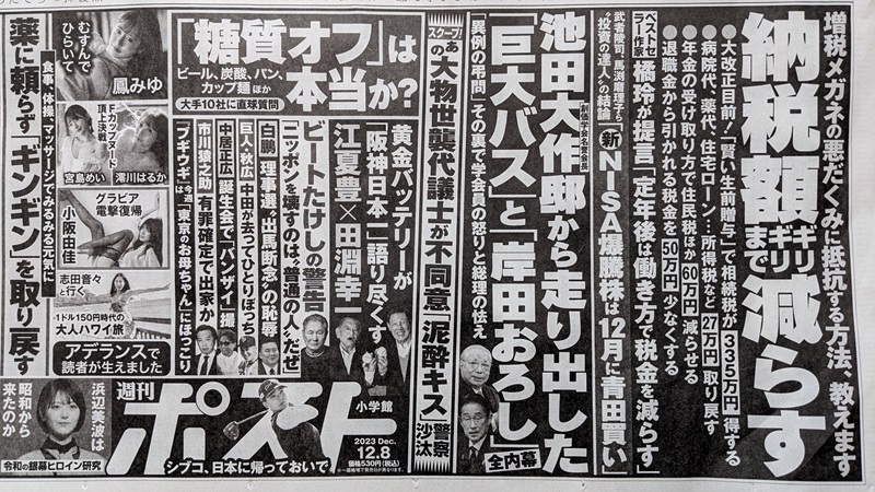 週刊ポスト 広告 政治