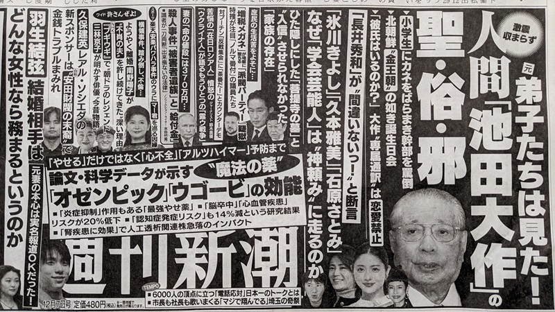 週刊新潮 広告 政治