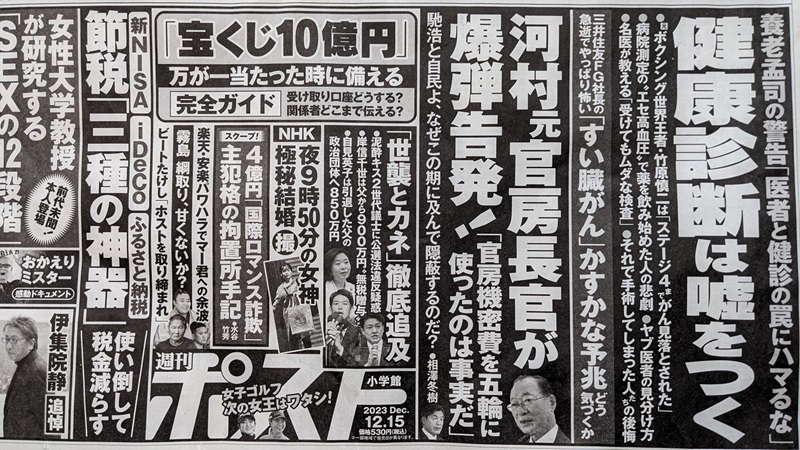 週刊ポスト 広告 政治