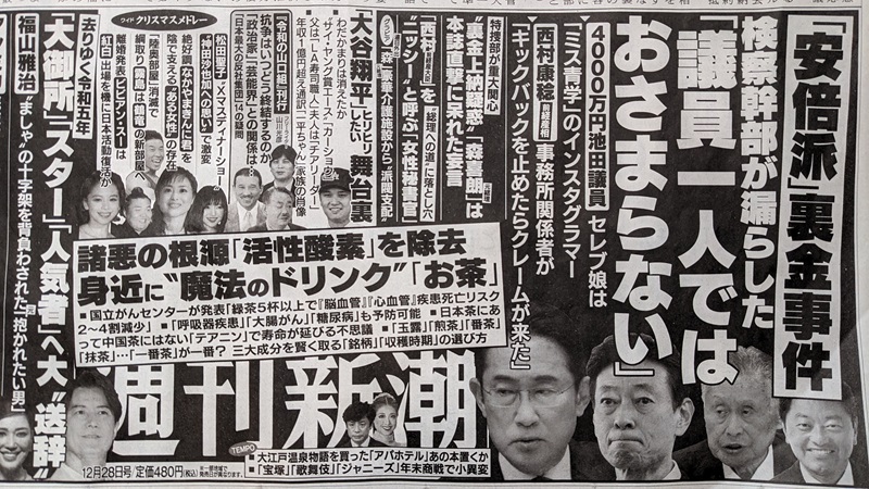 週刊新潮 広告 政治