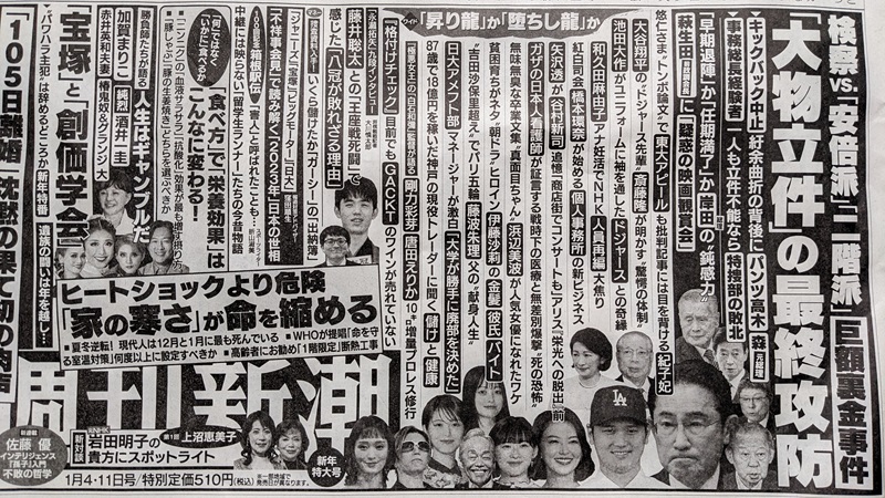 週刊新潮 広告 政治