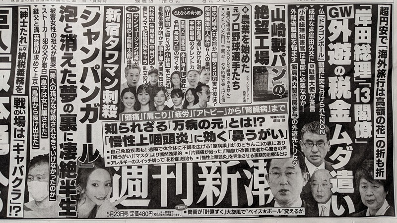 週刊文春 広告 政治