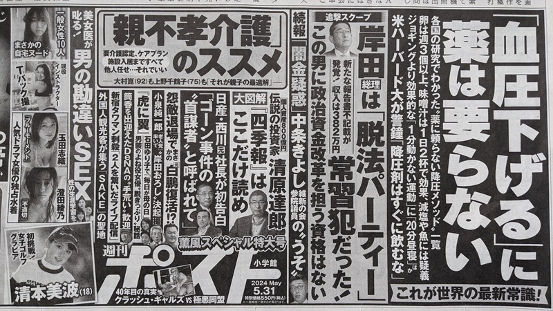 週刊ポスト 広告 政治