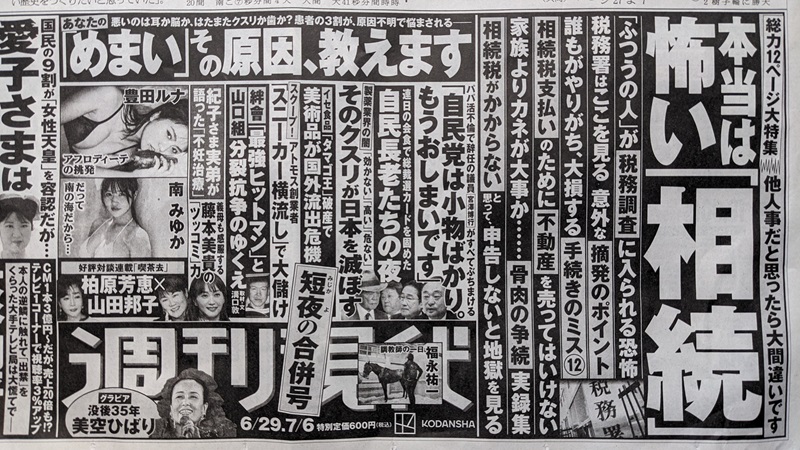 週間現代 広告 政治