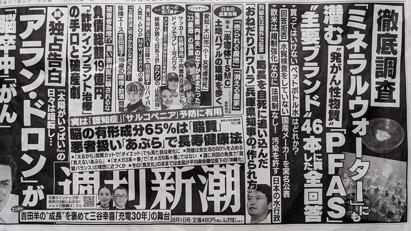 週刊新潮 広告 政治