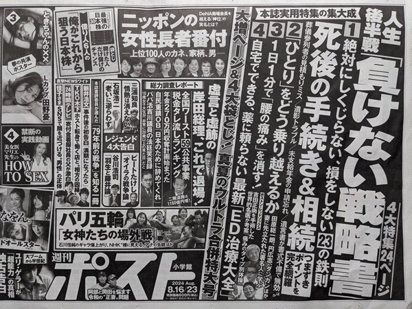 週刊ポスト 広告 政治