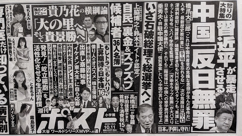 週刊ポスト 広告 政治