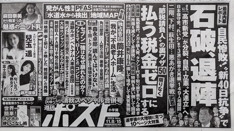 週刊ポスト 広告 政治
