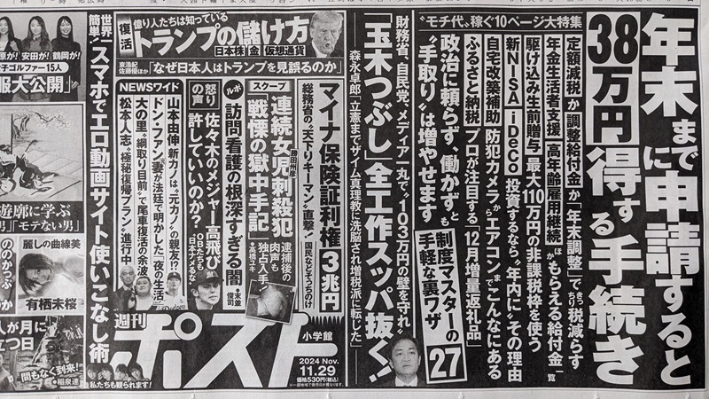 週刊ポスト 広告 政治
