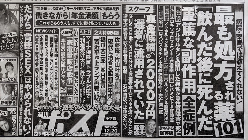 週刊ポスト 広告 政治