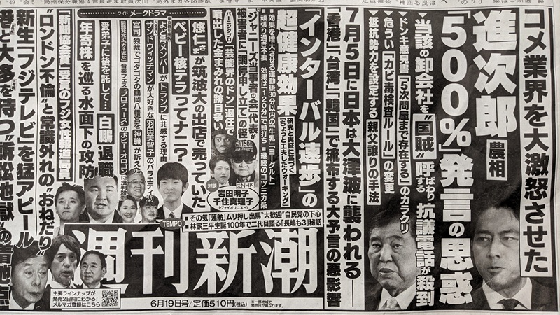 週刊新潮 広告 政治